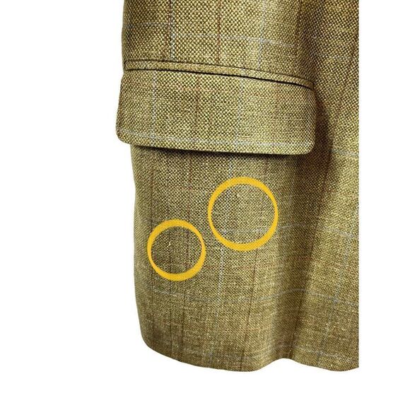 Vintage Brooks Brothers Plaid Wool Single Button Blazer Sports Coat Jacket 42 LG - Picture 3 of 11